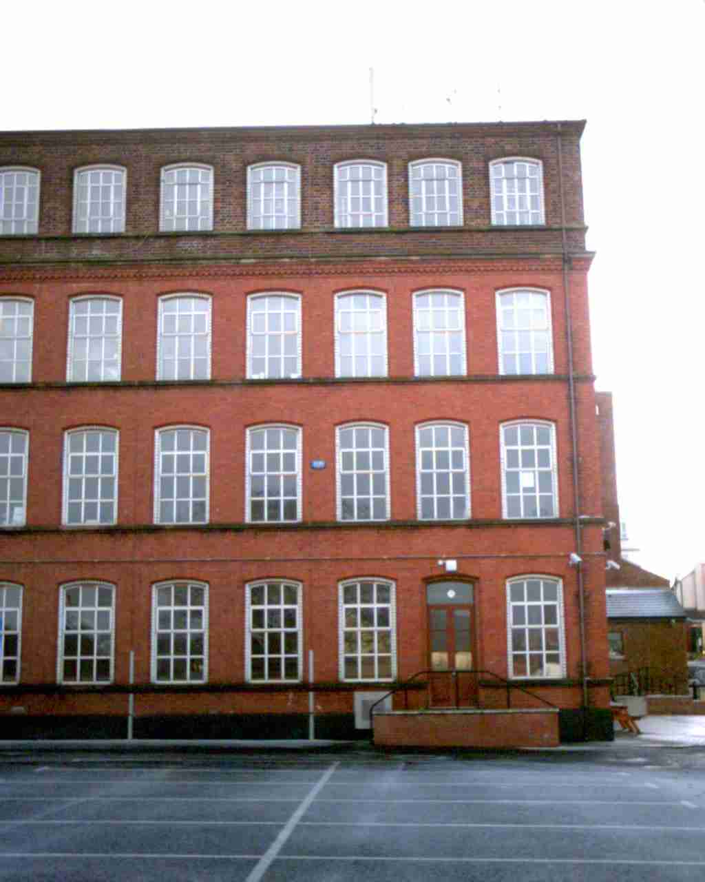 This is a photograph of the former Ebrington shirt factory.