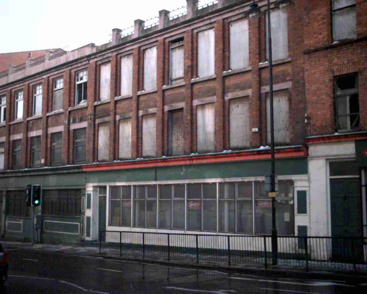 This is a photograph of the now derelict shirt factory of James Hamilton & Co.