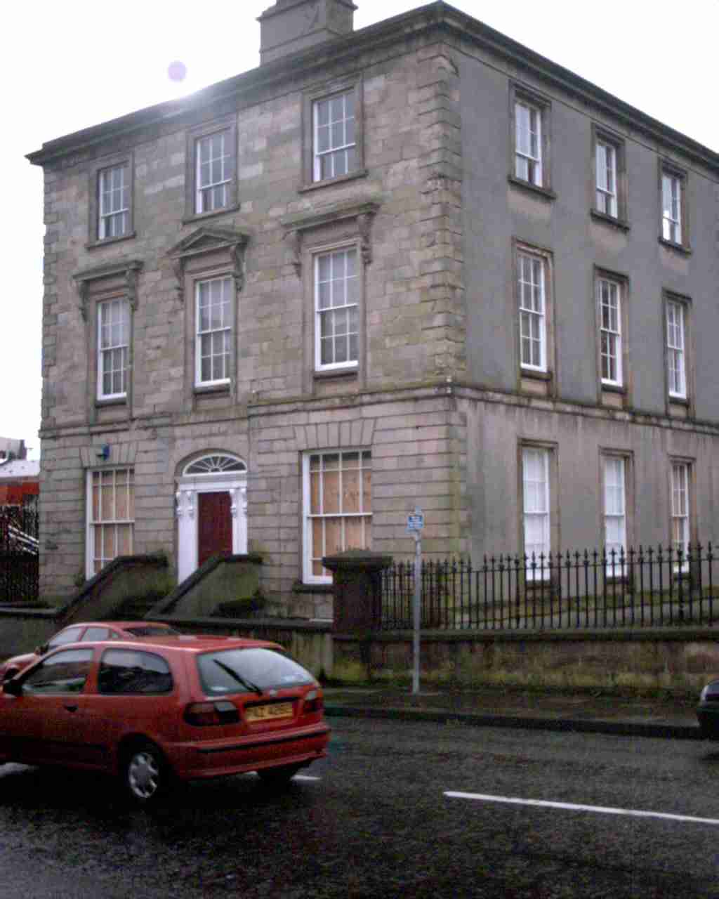 This is a photograph of the former shirt factory of Mitchell's.
