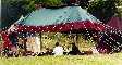 A pavilion in the  Perki Karmaki encampment. Copyright  Jenny Baker.