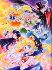 Bright Colors!!! Moon, Luna, Senshi and Tuxedo Kamen
