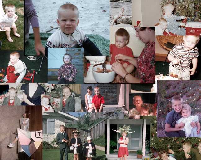 Collage of Todd Smith's Young Years.