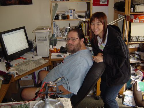 Al's working area!!! a computer and electrionics lab!!