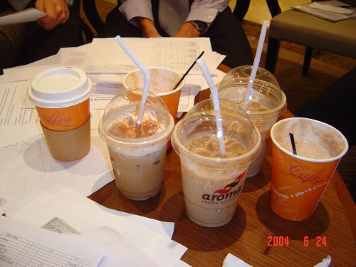 we have been drinking these in Cafe Aroma for about 2 months...