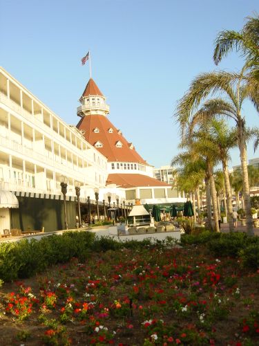 Hotel Coronado at sunset