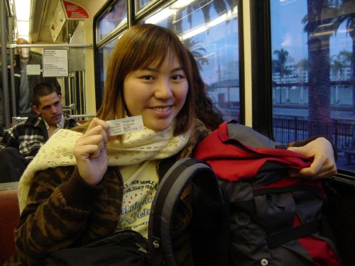 we were v ging! took transit back to UCSD!