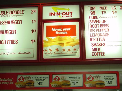 there are only 3 burgers here!! Double-double, Cheesebuger & Hamburger!