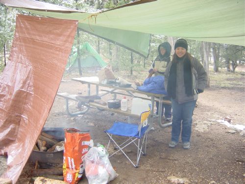 this is our self-made shelter!!!