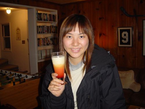 this is the Tequila sunrise that he made for me!