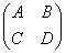 (A,B;C,D)