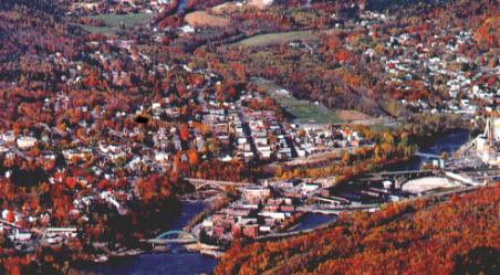 Rumford, Maine (OUR HOUSE - BLACK DOT LEFT of CENTER)