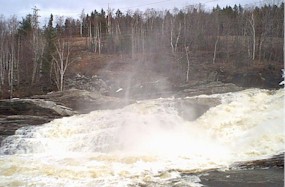 Falls after heavy rain