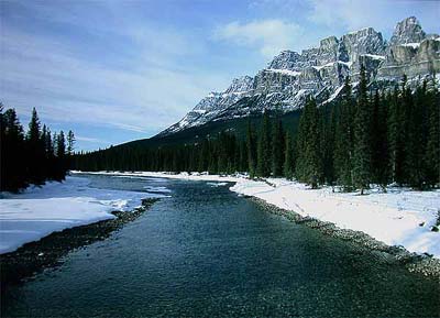 Bow River valley (Banff National Park, Alberta 1.3.03)