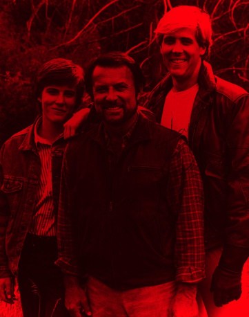 Shane, Robert, and Christian Conrad as Cody, Jesse, and Matt Hawkes