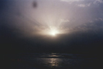 Sunset over beach