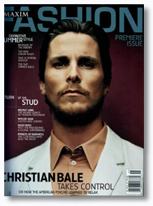 Christian on cover of Maxim Fashion