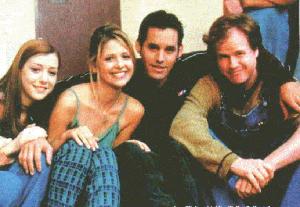 Cast with creator Joss Whedon