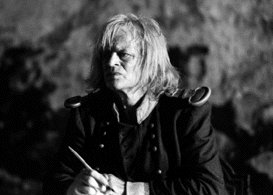 [Klaus Kinski whrend den Dreharbeiten]