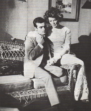 Dean Stockwell and Katharine Hepburn