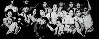 The Newsies smile for a pic