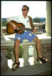 playing guitar
