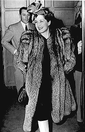 Norma Reece making an entrance