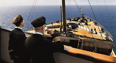 Captain Smith surveys his ship