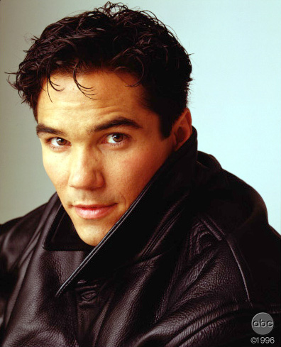 In a leather jacket