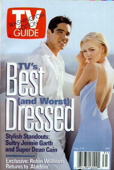 On the cover of TV Guide w/t Jennie Garth