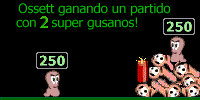 Ossett se carga 8 gusanos y gana el partido! peligrosisimo!