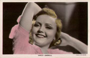 hand-tinted British postcard - 1930- hollybee collection