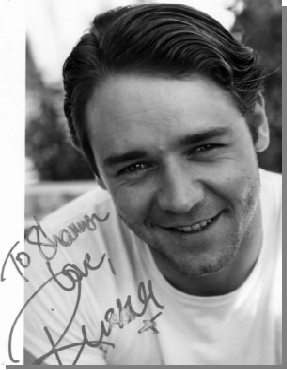 My autographed Russell Crowe picture