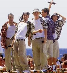 Backstreet Boys decked out in khakis