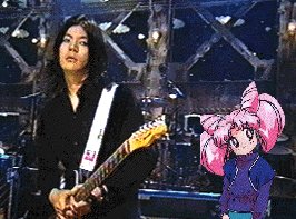 Rini with the Smashing Pumpkins guy