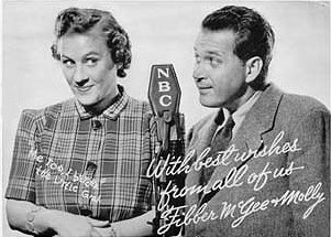 Jim and Marian as Fibber and Molly, c.1941