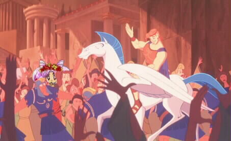 Rini chearing for Hercules