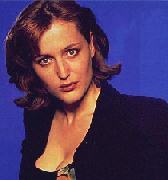 Gillian Anderson looking serious