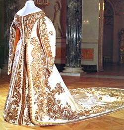 Tsarina Alexandra's court dress