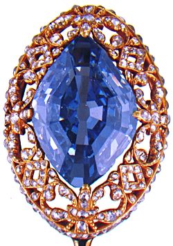 blue diamond stickpin