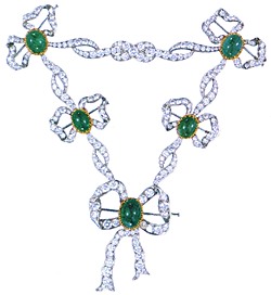 diamond and emerald necklace