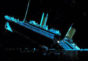 Titanic quebra-se