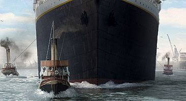 Titanic deixa o porto