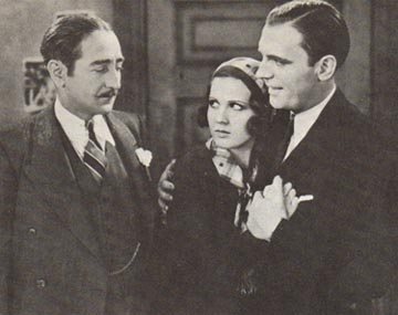 Adolphe Menjou, Mary Brian, and Pat O'Brien