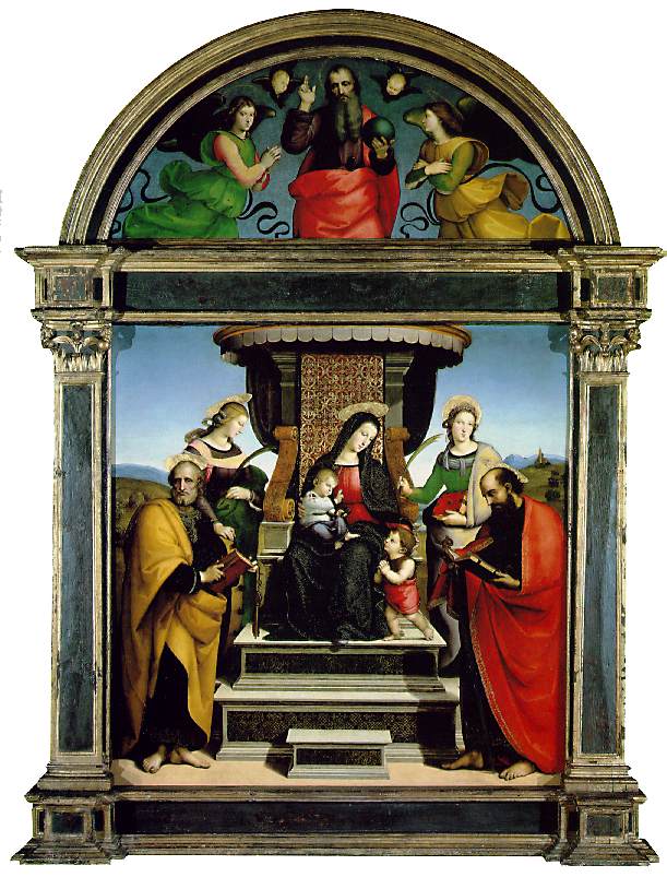 Madonna and Child Enthroned with Saints