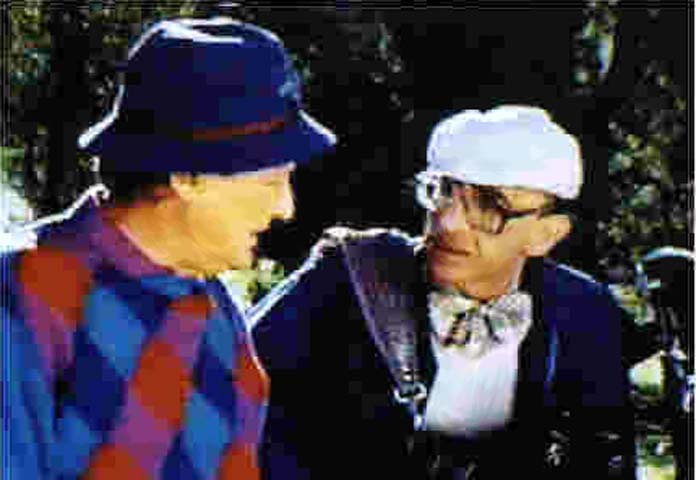 Harvey with Tom Poston.