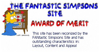The FANtastic Simpsons Site Award of Merit