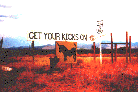 Get Your Kicks on Route 66 sign