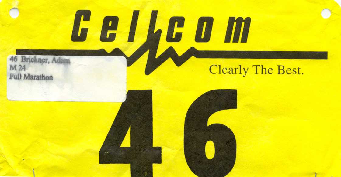 My Green Bay marathon number