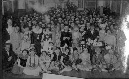 Fancy dress ball held by the Holy Trinity Social Club on 18th September 1928
