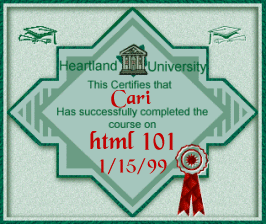 My HTML 101 Diploma